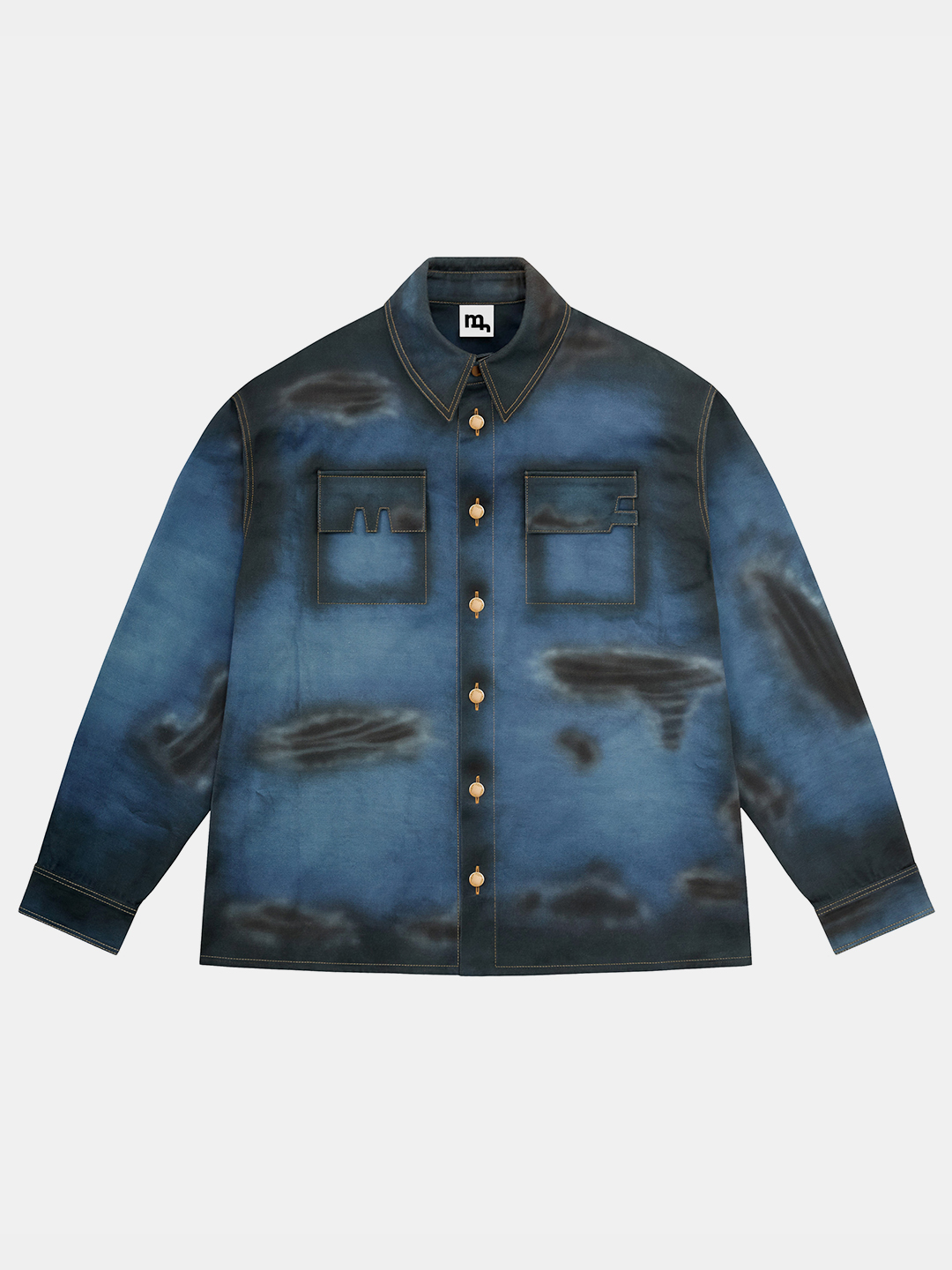 

Джинсовая куртка женская MADFRENZY Fake Denim голубая S, Голубой, Fake Denim