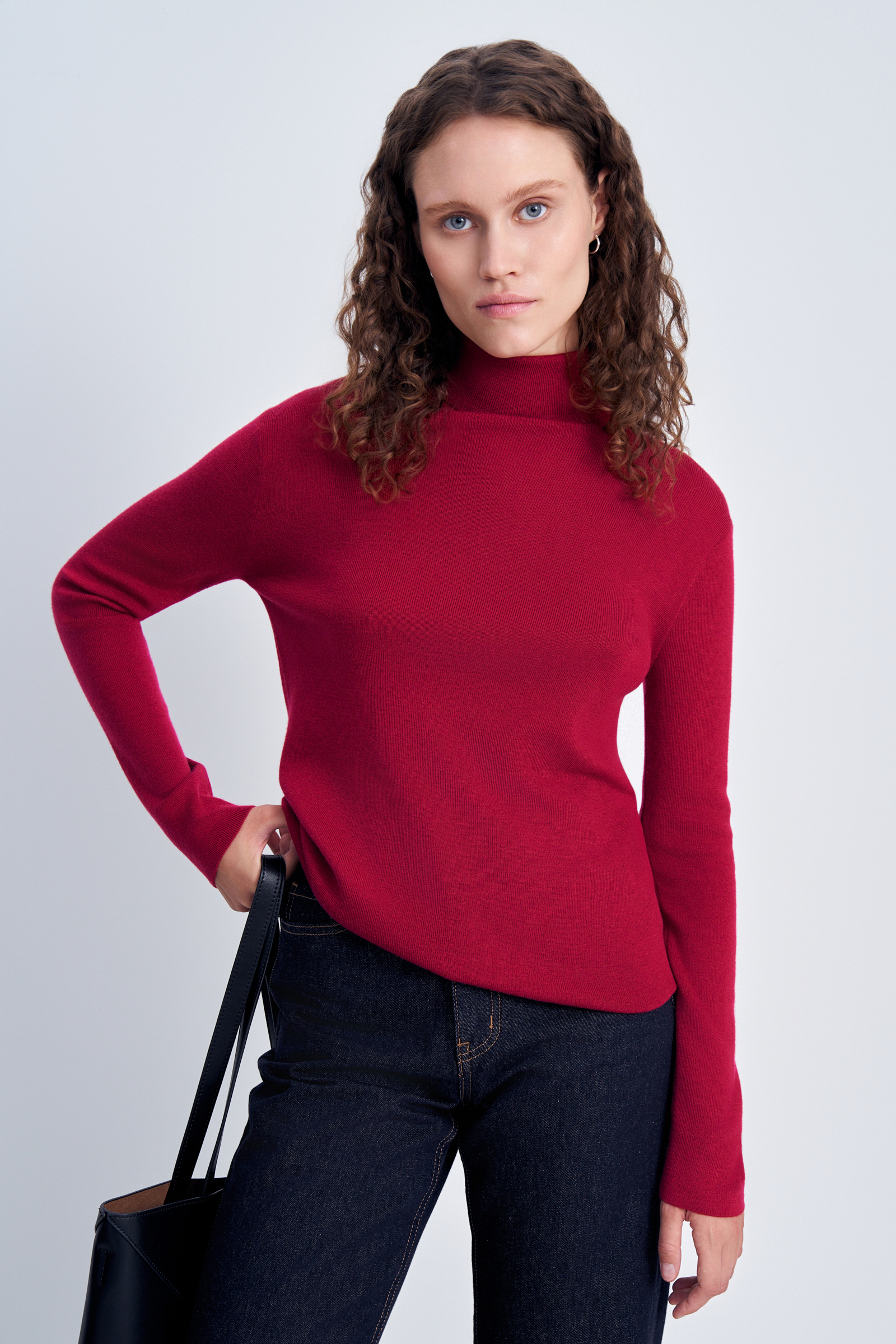 

Джемпер женский Finn Flare BAS-10155 красный S, BAS-10155