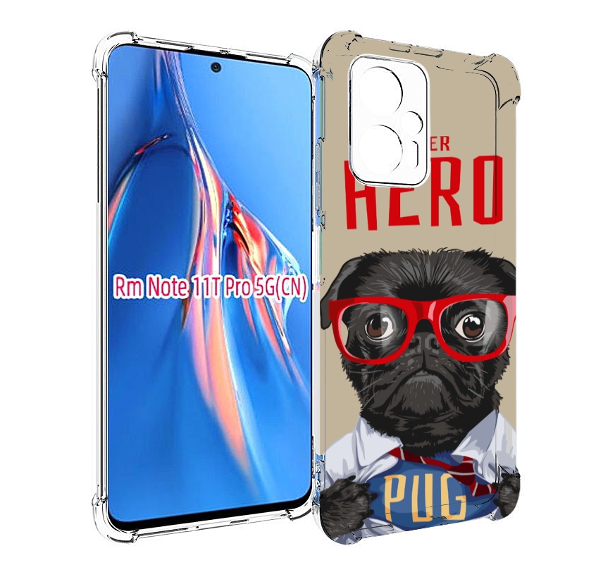 

Чехол MyPads Герой-PUG для Xiaomi Redmi Note 11T Pro / 11T Pro Plus / Poco X4 GT против..., Прозрачный, Tocco