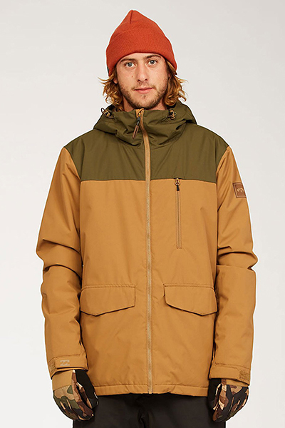Мужская сноубордическая куртка All Day, коричневый, M