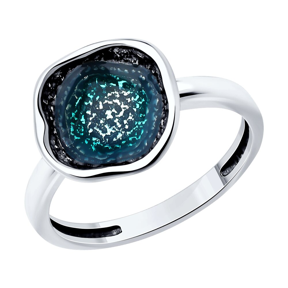 

Кольцо из серебра с эмалью р. , Diamant 95-110-01716-1, 95-110-01716-1