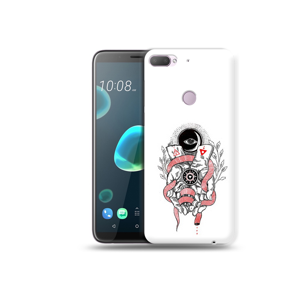 

Чехол MyPads Tocco для HTC Desire 12 Plus абстрация связанные руки, Прозрачный, Tocco