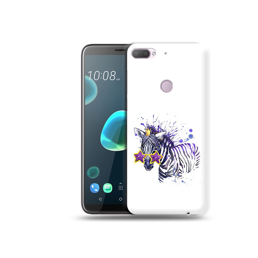 

Чехол MyPads Tocco для HTC Desire 12 Plus акварельная зебра, Прозрачный, Tocco