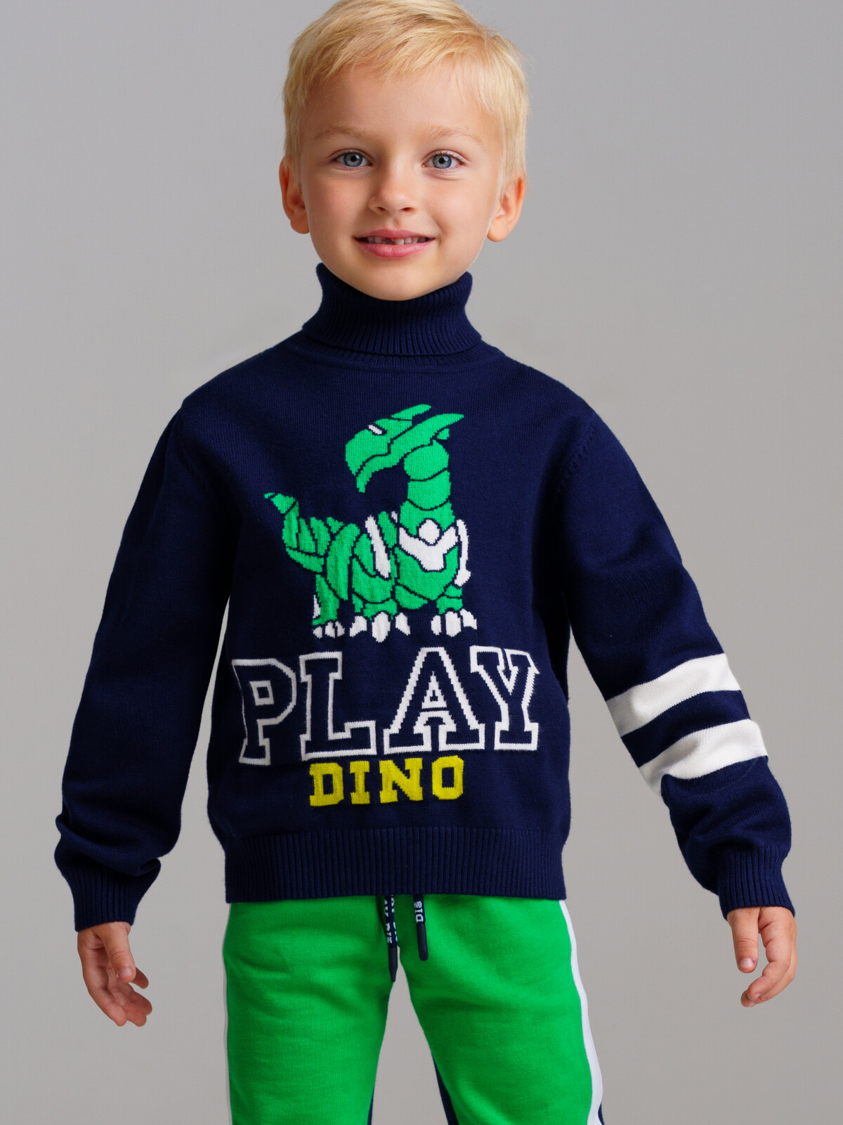 

Свитер детский PlayToday 32412037, тёмно-синий, 122, 32412037