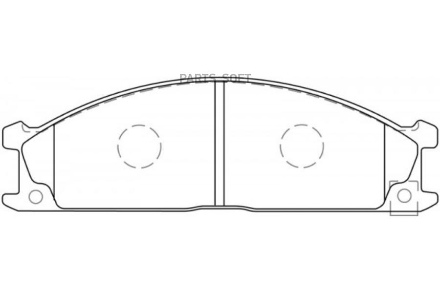 

Колодки Nissan Terrano 2.4I-3.0I/2.7Td 87-93/Urvan 87> SB Nagamochi BP22344