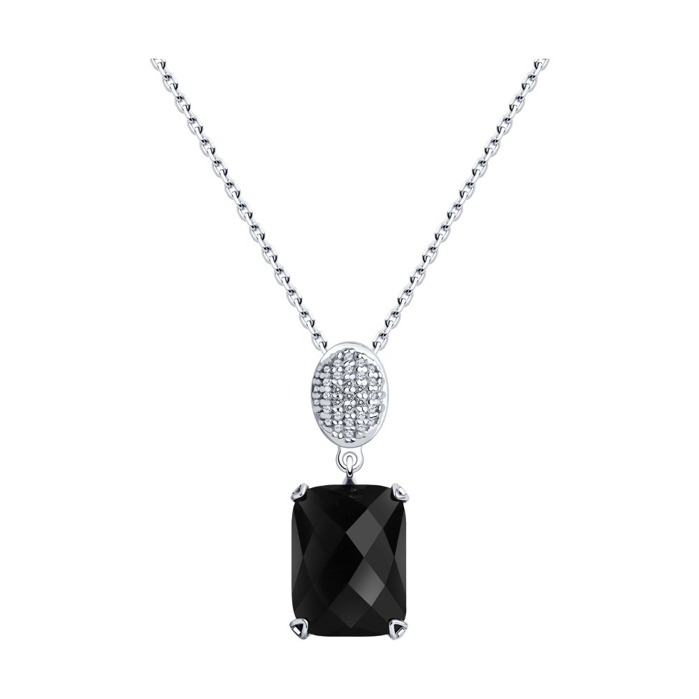 

Колье из серебра с агатом 45 см SOKOLOV 83070037, 83070037
