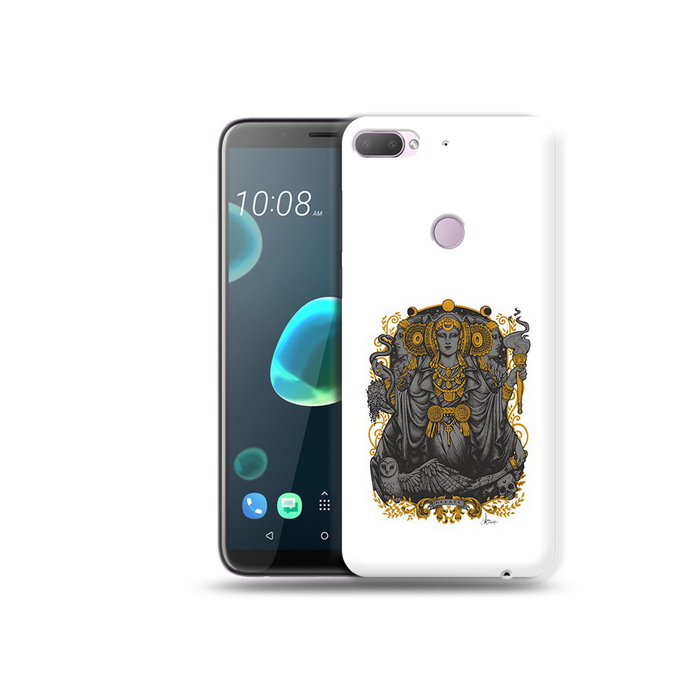 

Чехол MyPads Tocco для HTC Desire 12 Plus божество с золотыми элементами, Прозрачный, Tocco