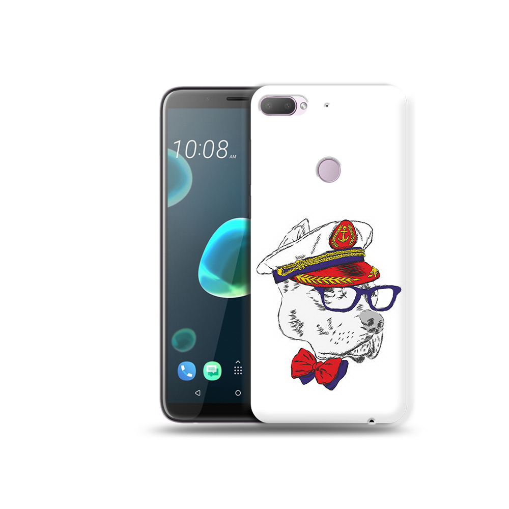 

Чехол MyPads Tocco для HTC Desire 12 Plus бульдог, Прозрачный, Tocco