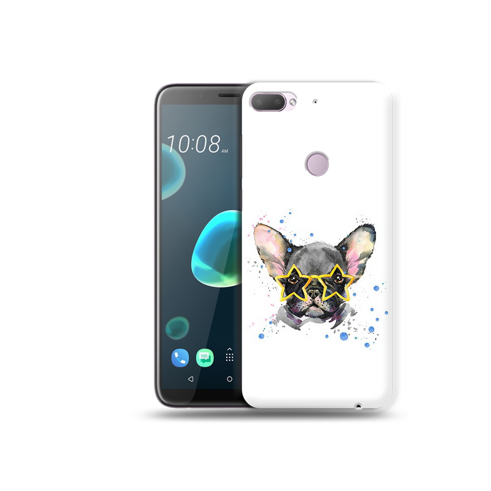 

Чехол MyPads Tocco для HTC Desire 12 Plus буля в очках, Прозрачный, Tocco