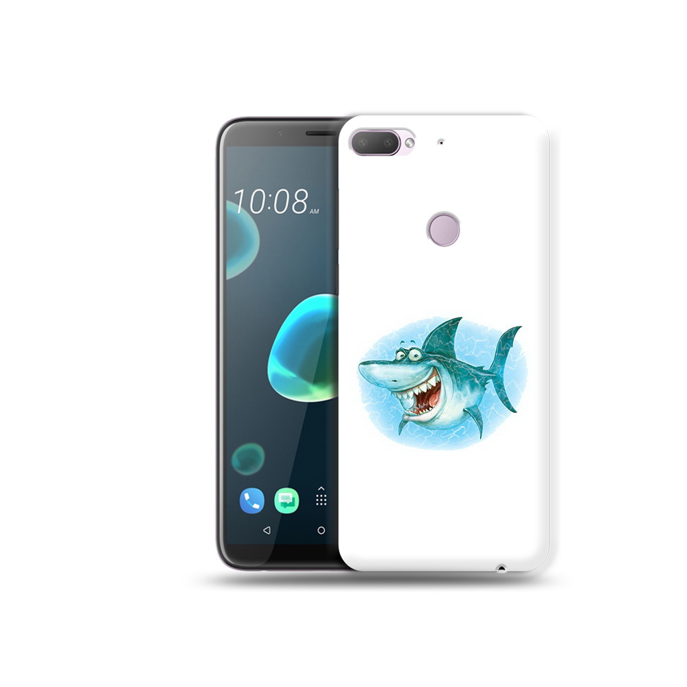 

Чехол MyPads Tocco для HTC Desire 12 Plus веселая акула, Прозрачный, Tocco