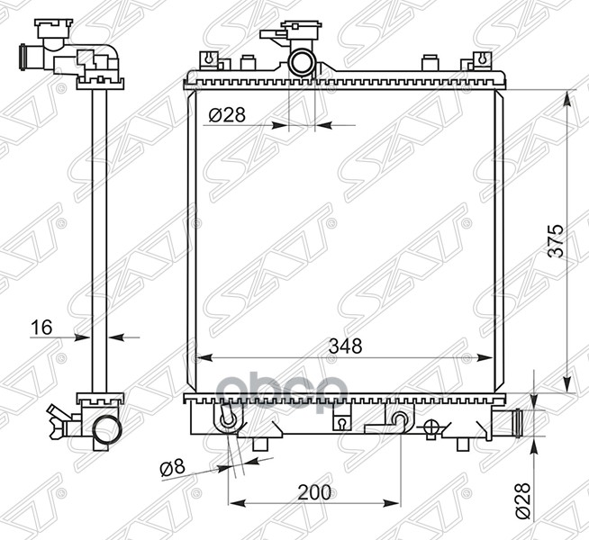 

Sk0003-2_Радиатор Охлаждения Двигателя Suzuki Wagon R Wide Sat арт. SK00032