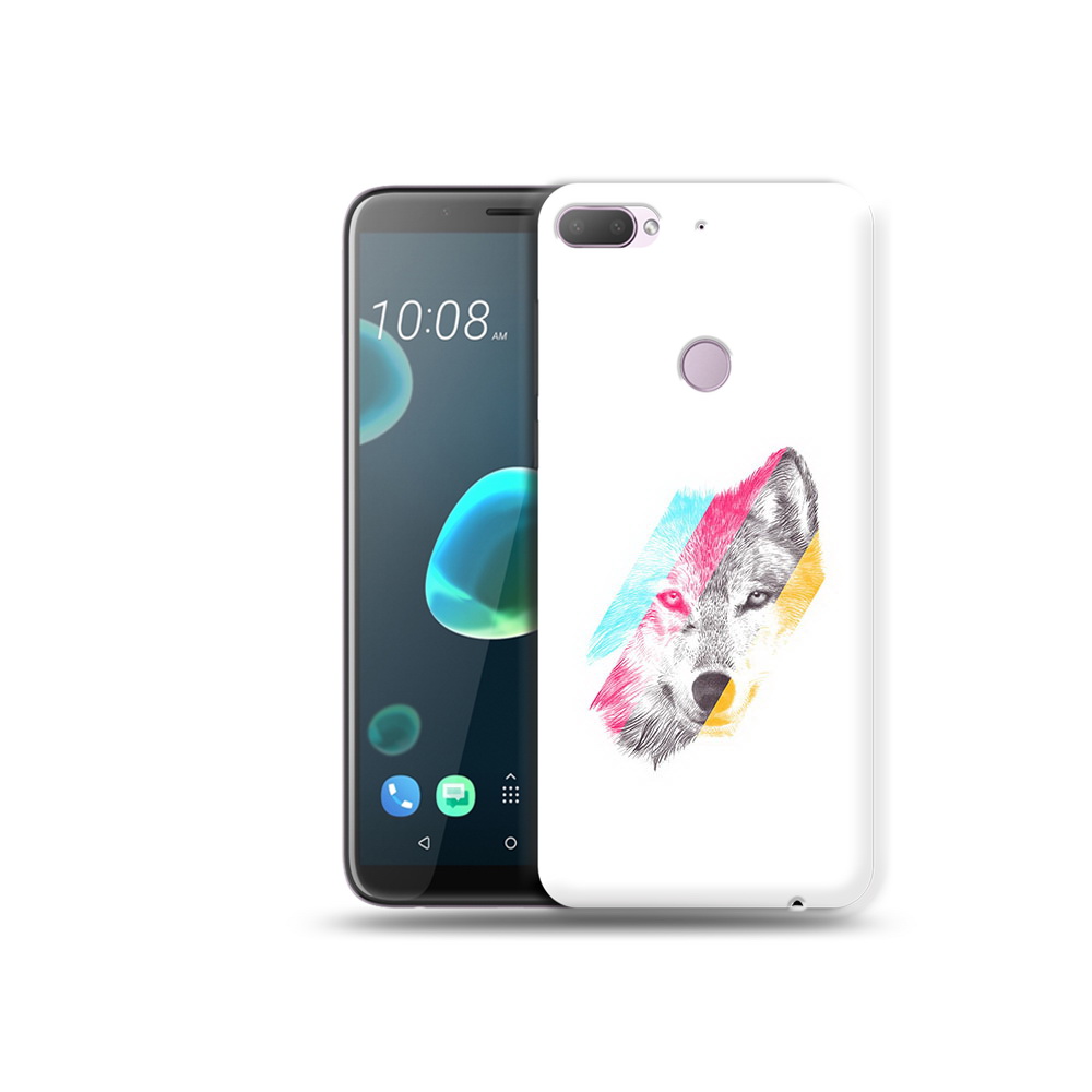 

Чехол MyPads Tocco для HTC Desire 12 Plus волк градиент, Прозрачный, Tocco