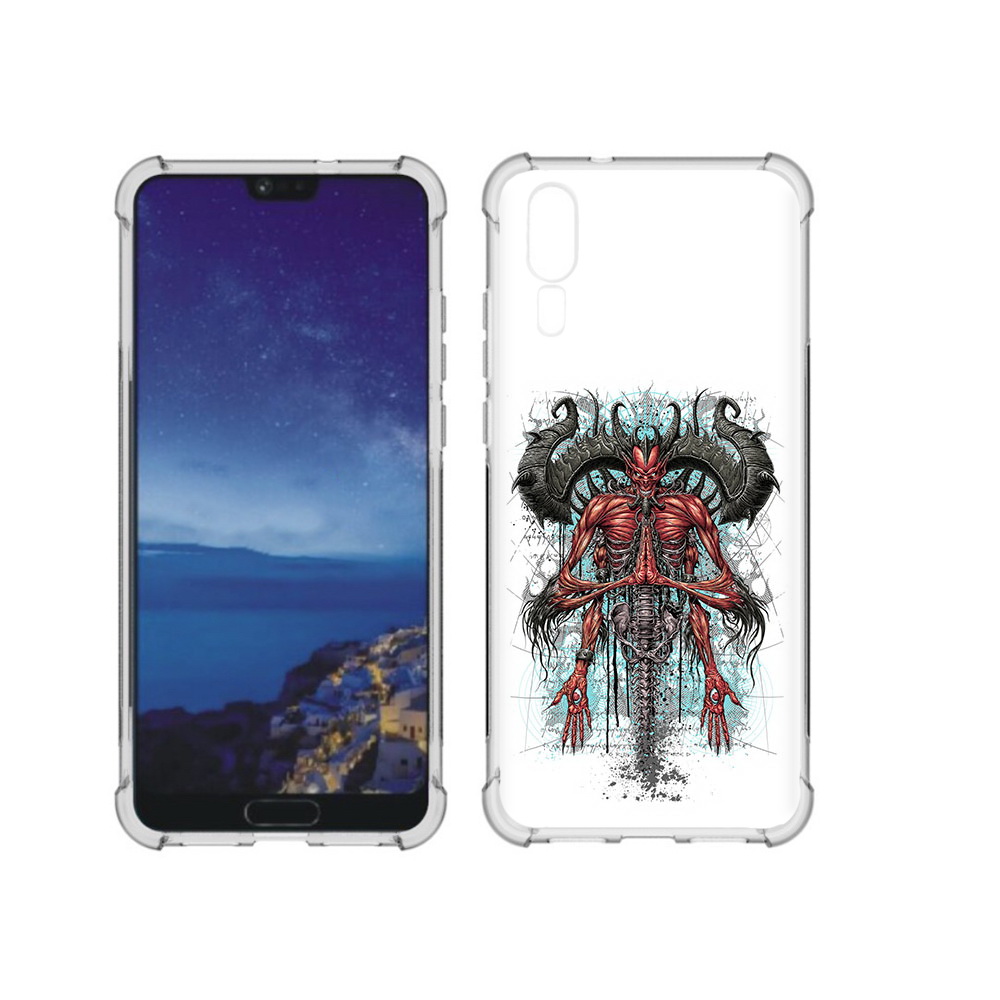 

Чехол MyPads Tocco для Huawei P20 дьявол (PT108006.52.340), Прозрачный, Tocco