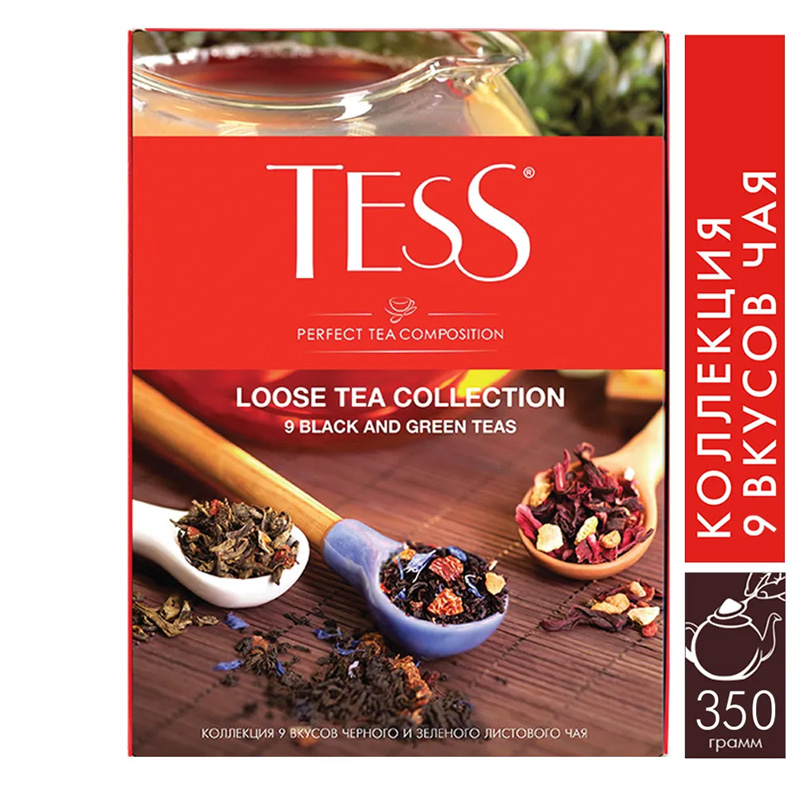 

Чай Tess Коллек превосход чая 9видов лист 350гр, 1183-12