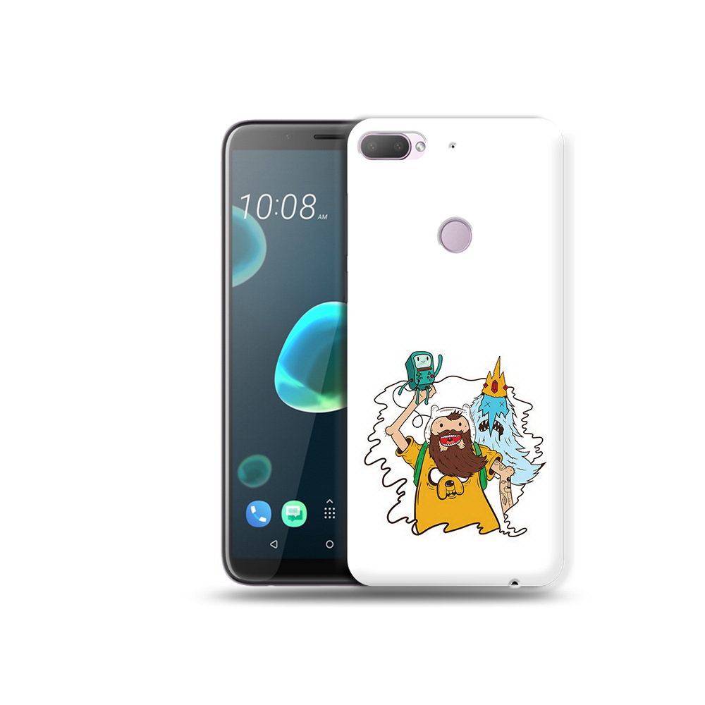 

Чехол MyPads Tocco для HTC Desire 12 Plus время приключений старый Финн, Прозрачный, Tocco