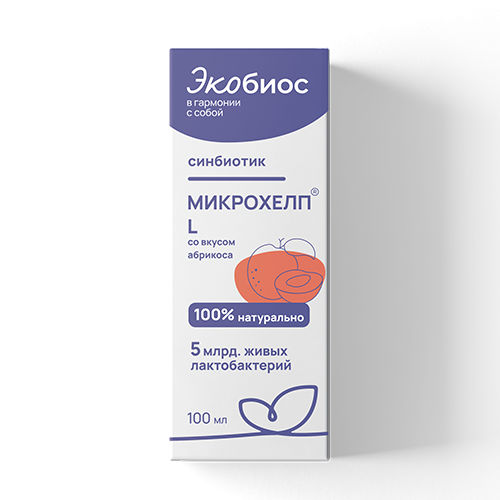 

Синбиотик МИКРОХЕЛП-L со вкусом абрикоса жидкость 100 мл