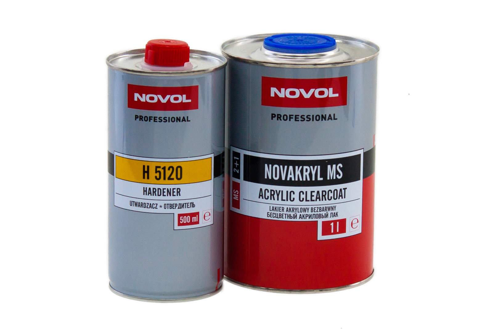 

Автолак Novol Novakryl MS 2+1 Acrylic Clearcoat 1 л. с отвердителем 0,5 л., Прозрачный, Стандартный лак Novol Novakryl MS 2+1 Acrylic Clearcoat
