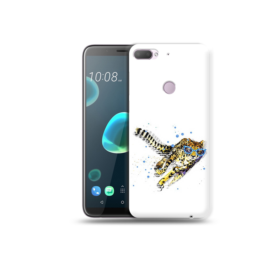 

Чехол MyPads Tocco для HTC Desire 12 Plus гепард в очках, Прозрачный, Tocco