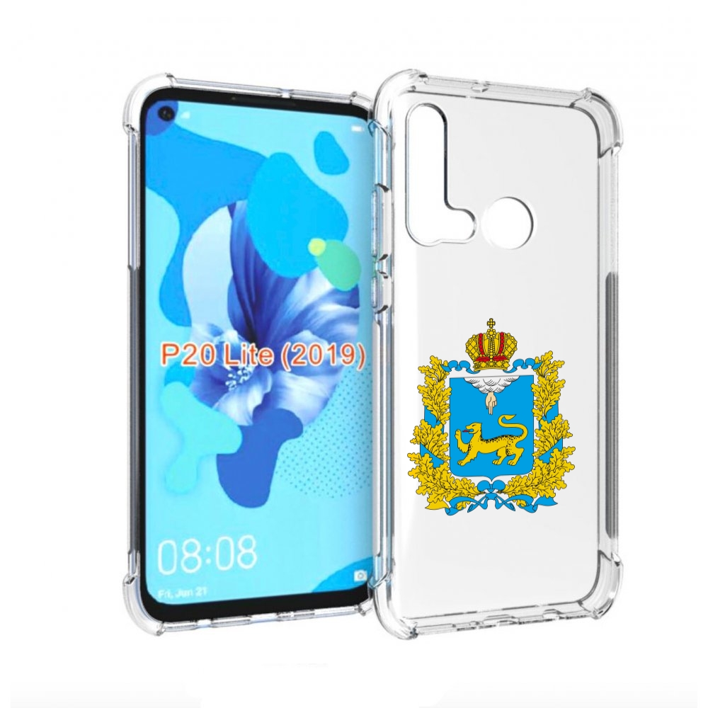 

Чехол бампер MyPads герб-псковская-область для Huawei P20 Lite (, Прозрачный, Tocco