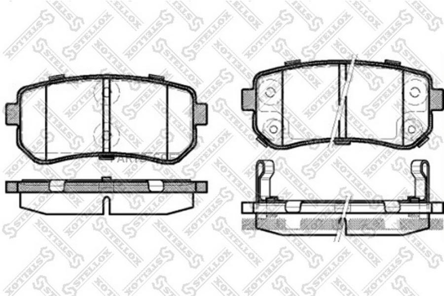 

Тормозные колодки Stellox 001087BSX