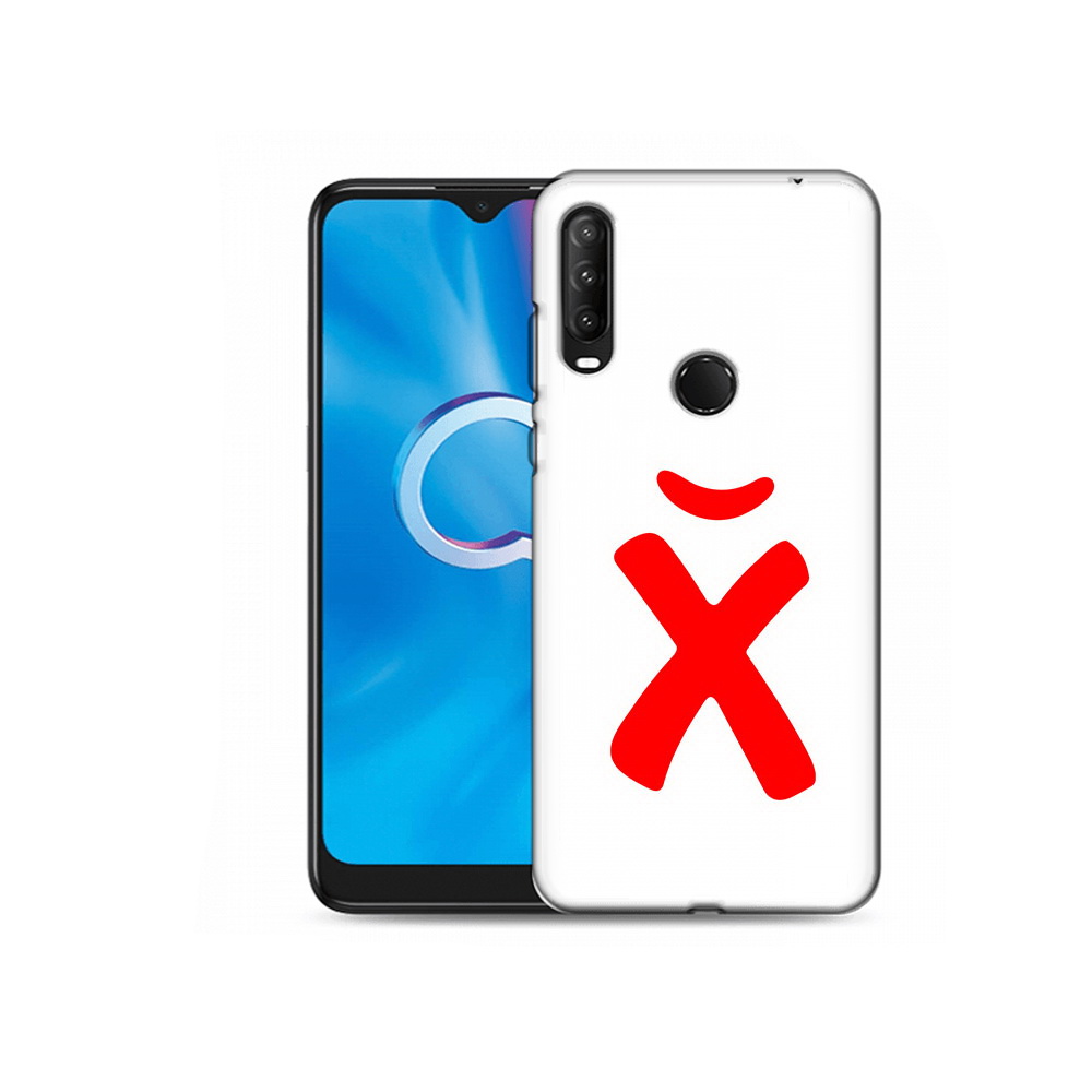 

Чехол MyPads Tocco для Alcatel 1SE (2020) 5030D абстракция буква х (PT152068.668.209), Прозрачный, Tocco