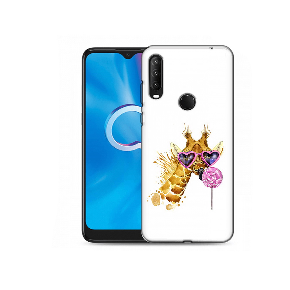 

Чехол MyPads Tocco для Alcatel 1SE (2020) 5030D акварельный жираф (PT152068.668.217), Прозрачный, Tocco