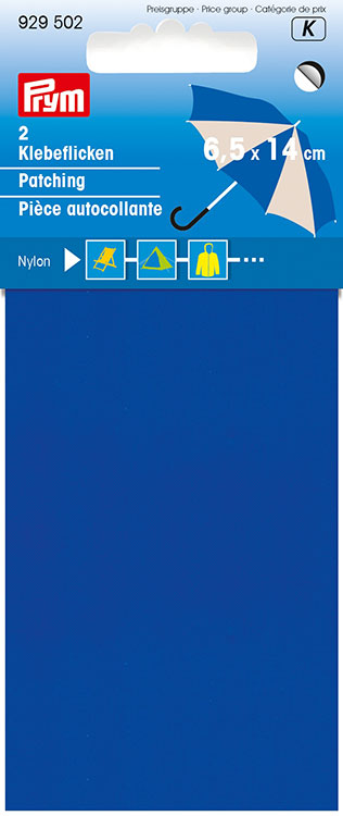 Ткань для заплаток самоклеющая 6514см 100 полиамид нейлон синий Prym 929502 444₽