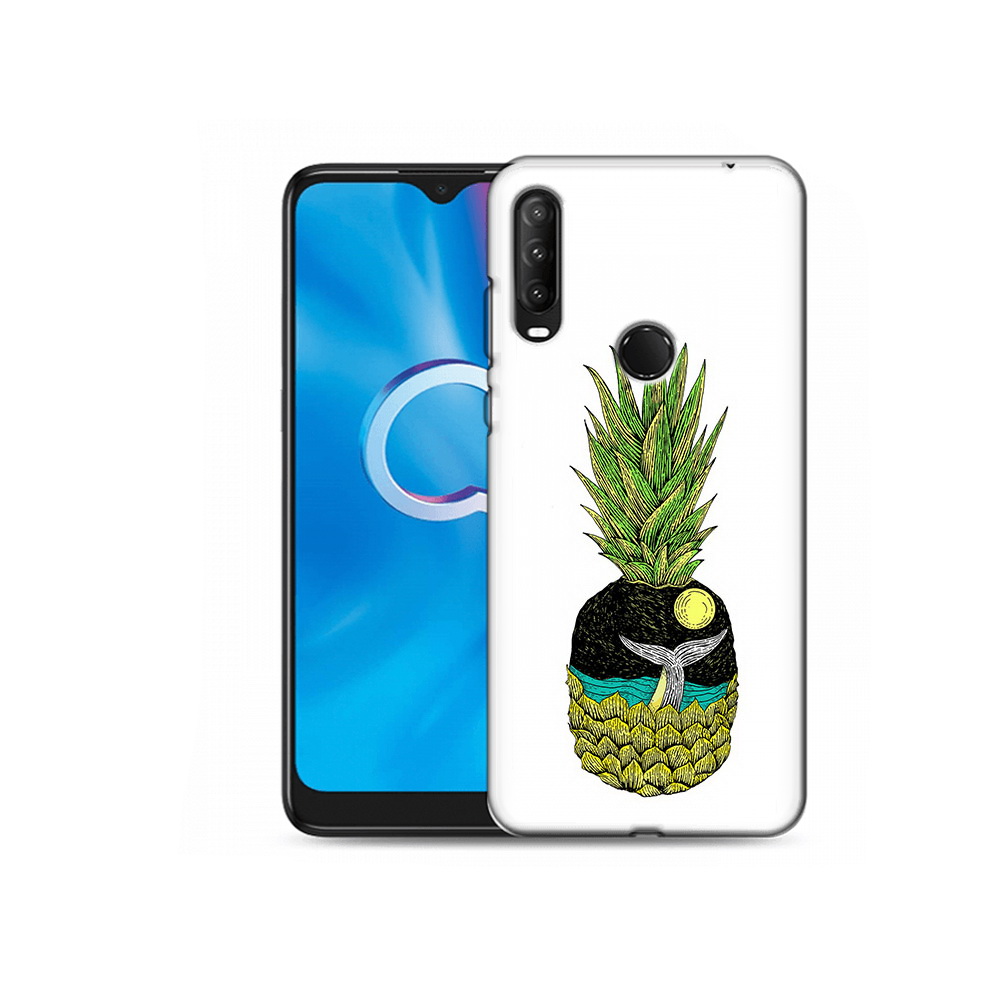 

Чехол MyPads Tocco для Alcatel 1SE (2020) 5030D ананас с китом (PT152068.668.220), Прозрачный, Tocco
