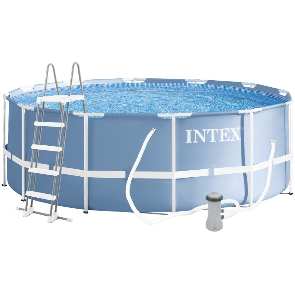 фото Бассейн каркасный prism frame pool 366 х 122 см (фил.насос, лестница) 26718fr intex