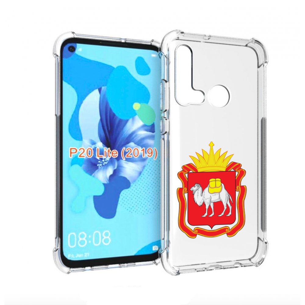 

Чехол бампер MyPads герб-челябинская-область для Huawei P20 Lite, Прозрачный, Tocco