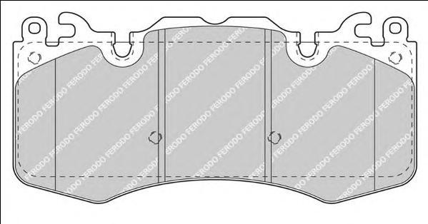 фото Колодки land rover range rover sport 5.0v8 2009-> ferodo