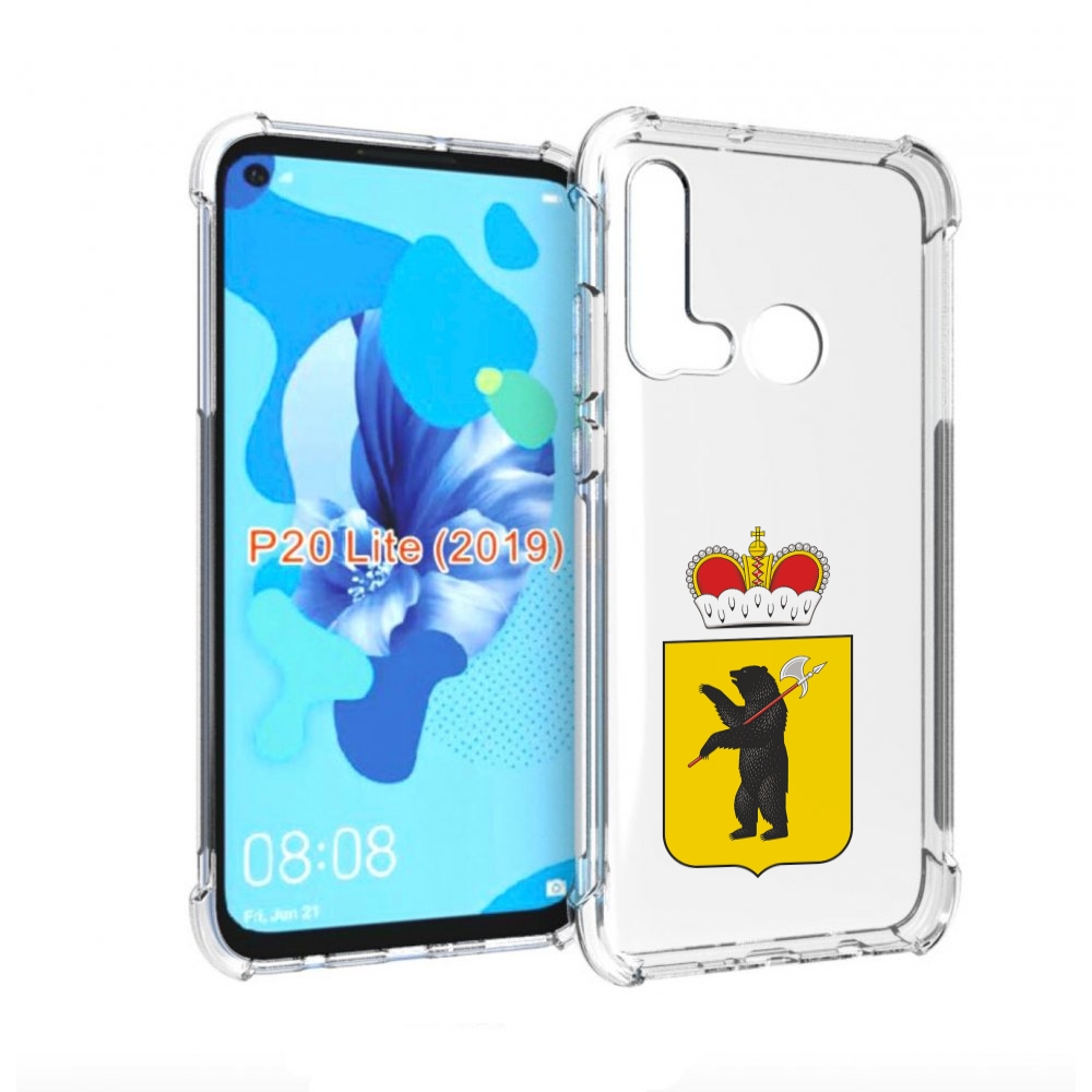 

Чехол бампер MyPads герб-ярославская-область для Huawei P20 Lite, Прозрачный, Tocco