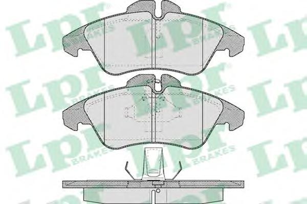 

Тормозные колодки Lpr 05p608, Комплект тормозных колодок 05P608