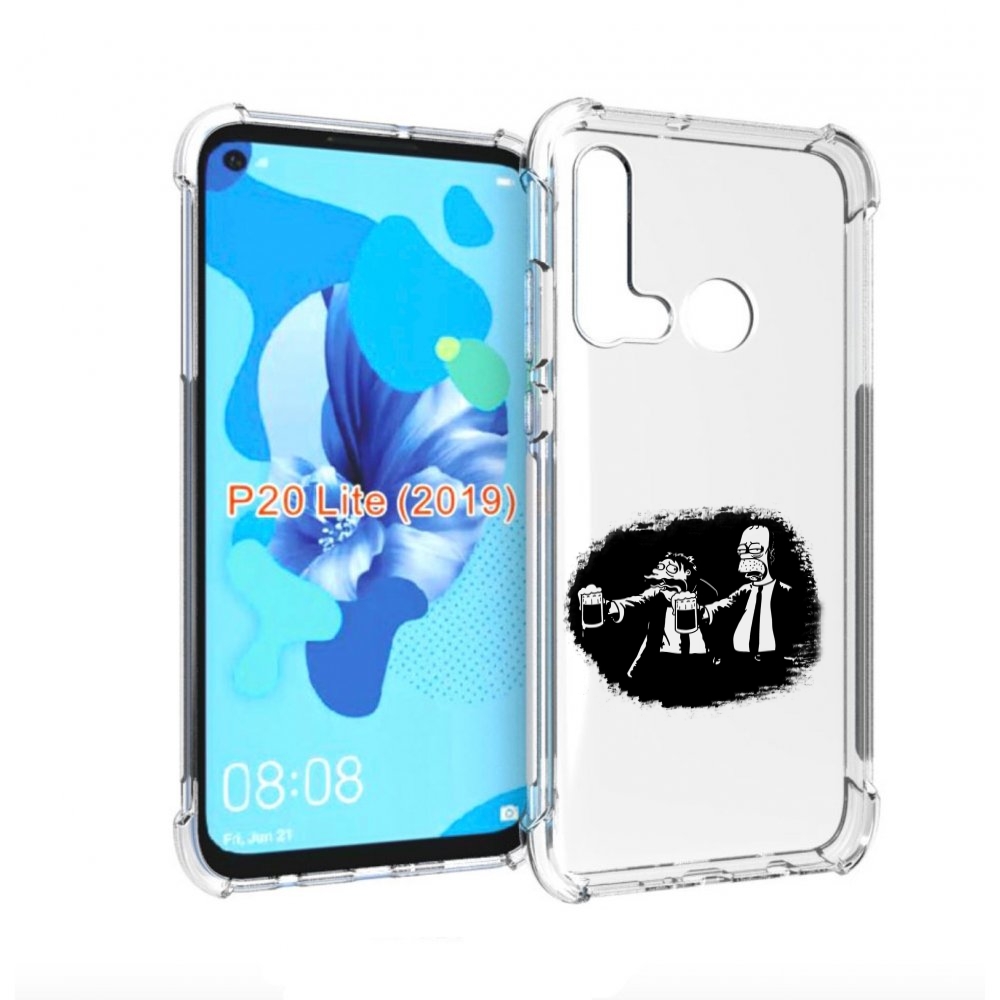 

Чехол бампер MyPads гомер пьет для Huawei P20 Lite (2019), Прозрачный, Tocco