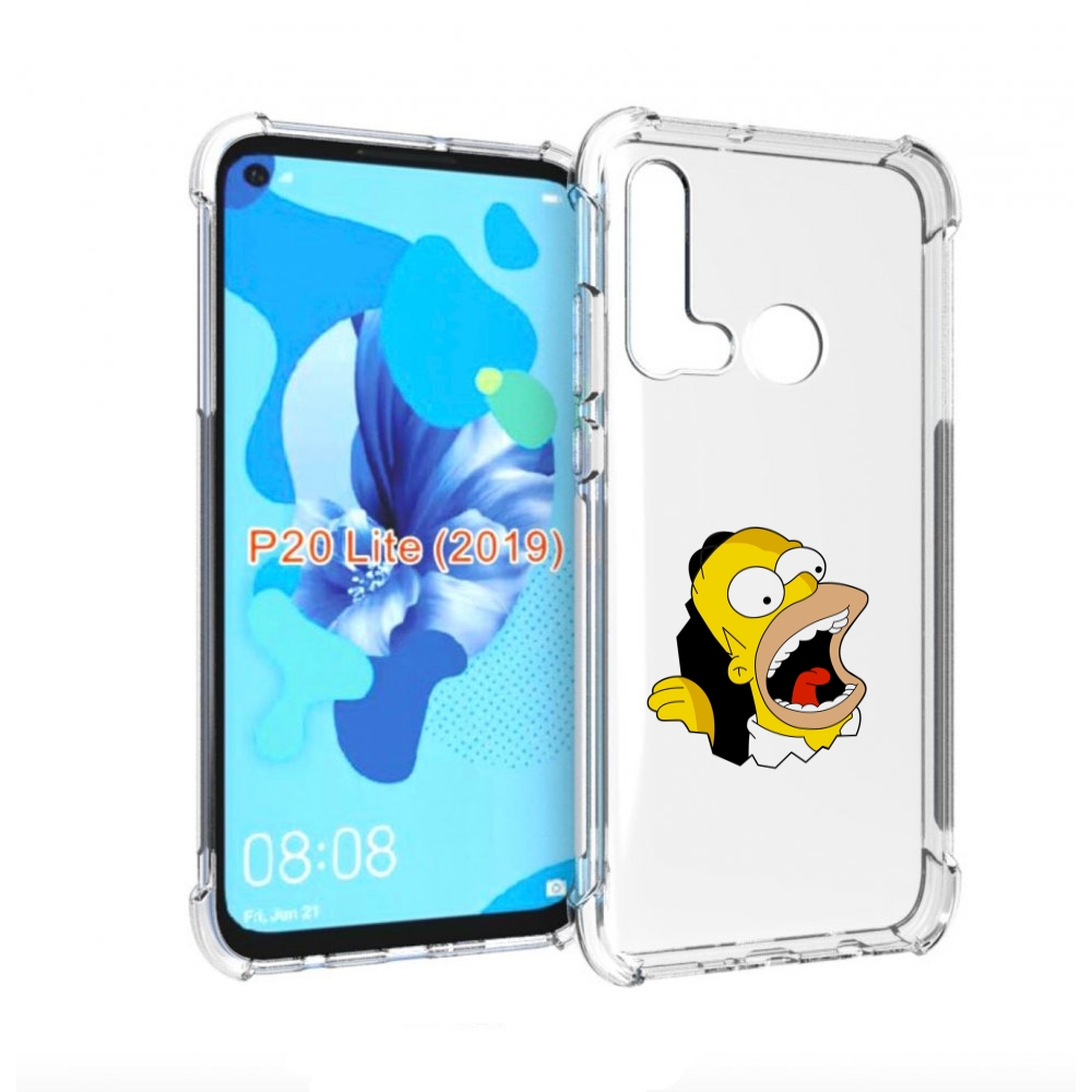 

Чехол бампер MyPads гомер-голодный для Huawei P20 Lite (2019), Прозрачный, Tocco