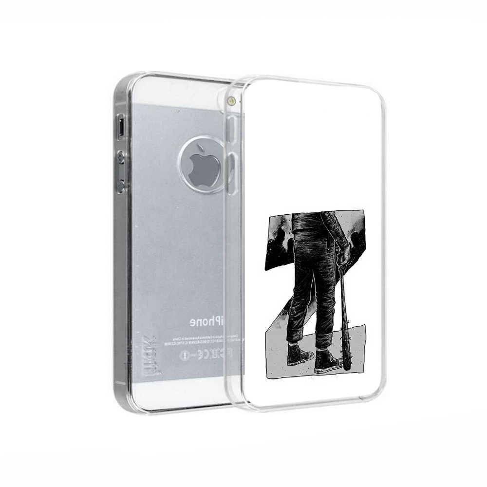 

Чехол MyPads Tocco для Apple iPhone 5 воин черно белый, Tocco