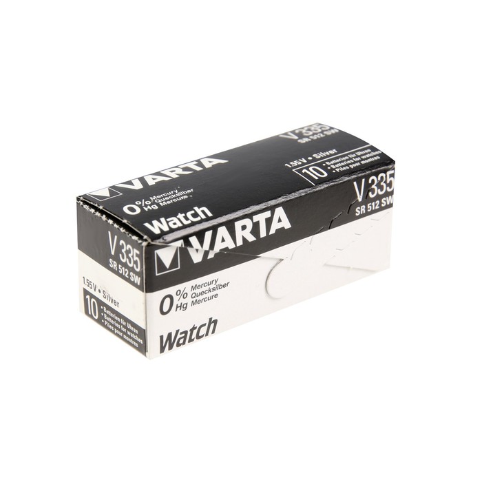 Батарейка Varta Silver Oxide, 335 (SR512SW) - 1BL, 1.55 В, блистер, 1 шт. (10 шт)
