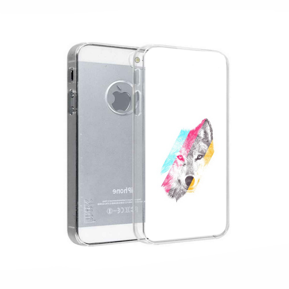 

Чехол MyPads Tocco для Apple iPhone 5 волк градиент, Прозрачный, Tocco