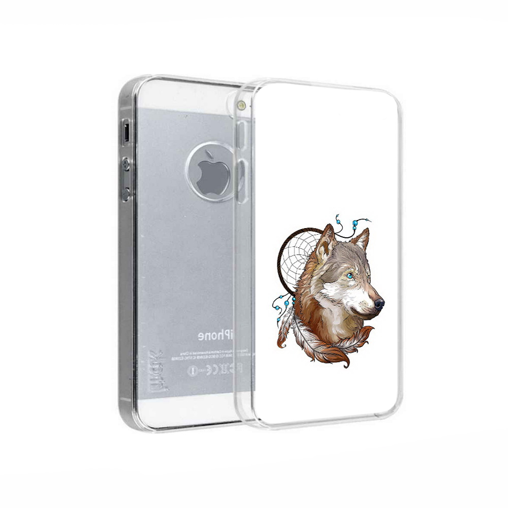 

Чехол MyPads Tocco для Apple iPhone 5 волк и ловец снов, Прозрачный, Tocco