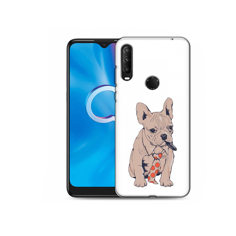 

Чехол MyPads Tocco для Alcatel 1SE (2020) 5030D бульдог с сигарой (PT152068.668.250), Прозрачный, Tocco