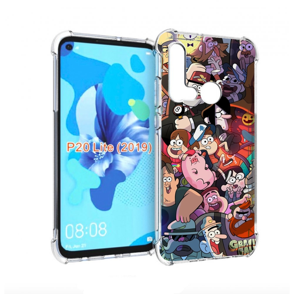 Чехол бампер MyPads гравити-фолз для Huawei P20 Lite (2019)