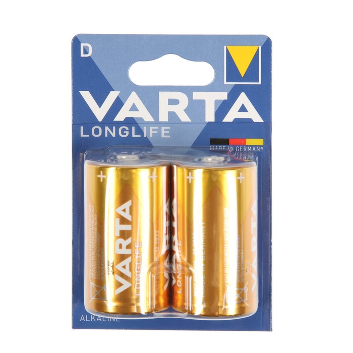 

Батарейка алкалиновая Varta LONGLIFE D набор 2 шт