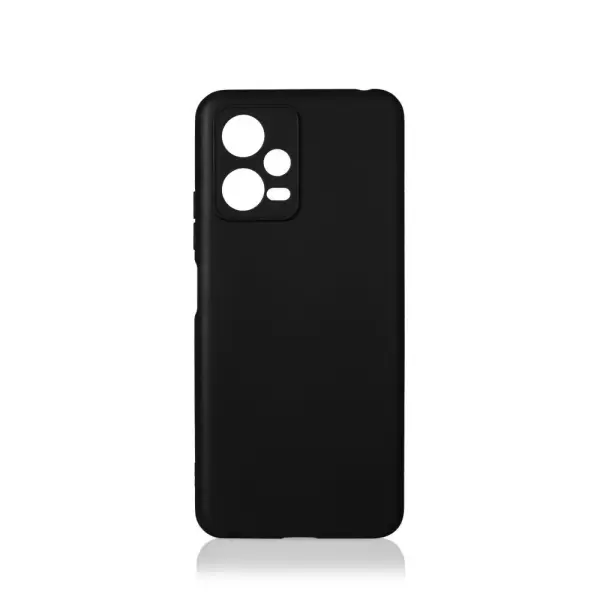 Накладка силикон DF для Xiaomi Redmi Note 12 (5G) Чёрный poCase-12 красный