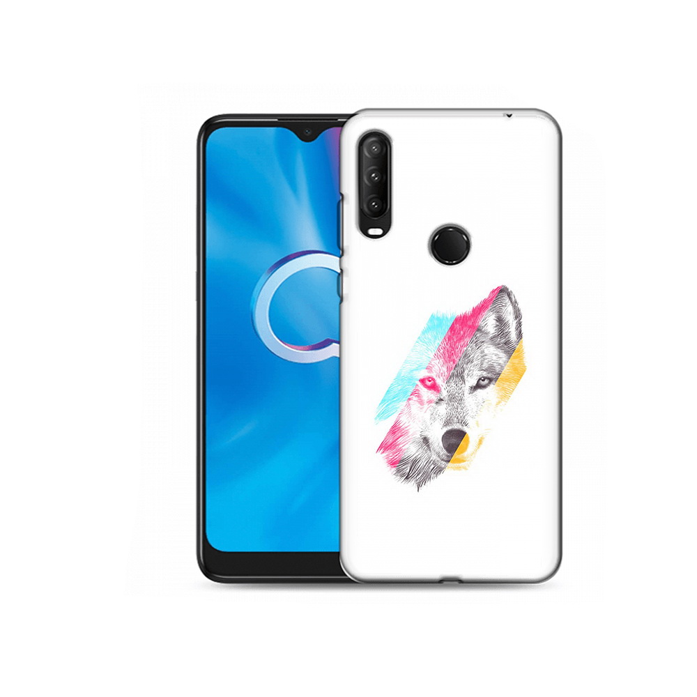 

Чехол MyPads Tocco для Alcatel 1SE (2020) 5030D волк градиент (PT152068.668.268), Прозрачный, Tocco