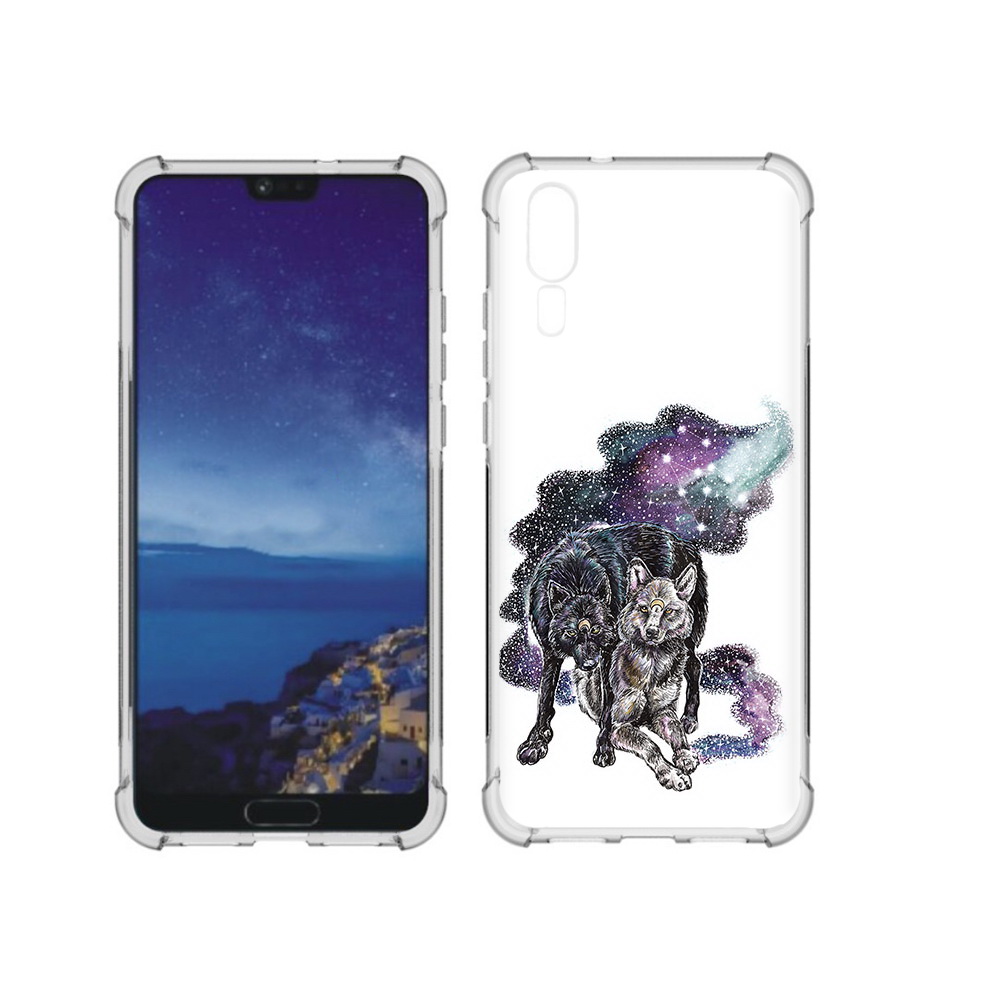

Чехол MyPads Tocco для Huawei P20 звездные волки (PT108006.52.352), Прозрачный, Tocco