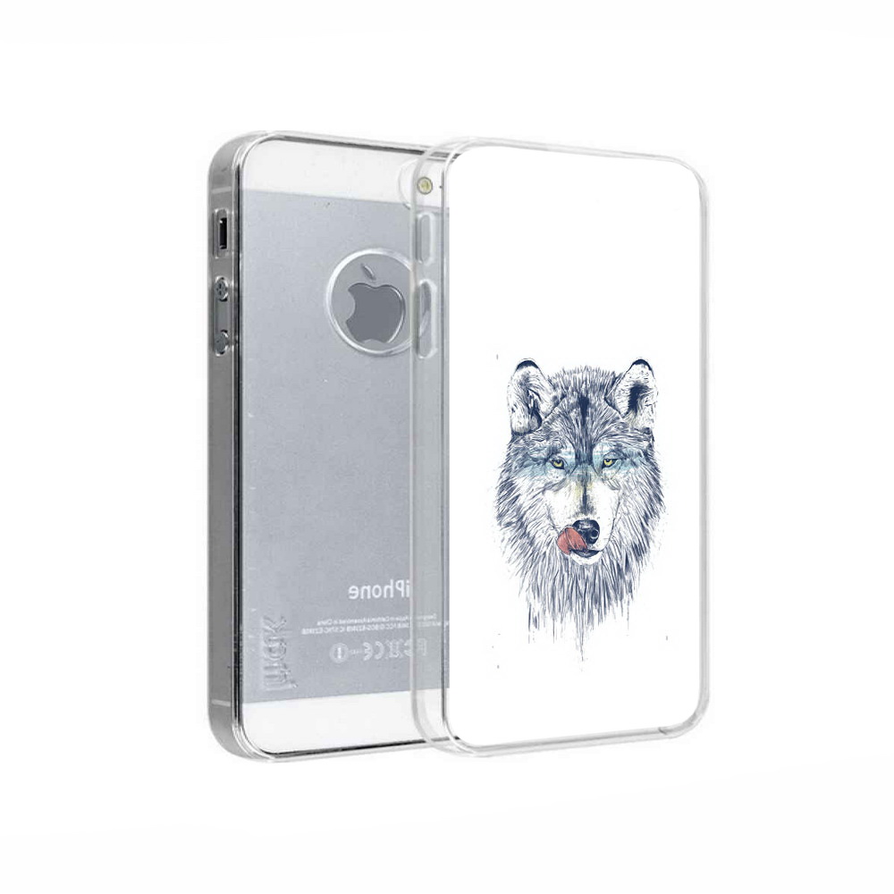 

Чехол MyPads Tocco для Apple iPhone 5 голодгый волк, Прозрачный, Tocco