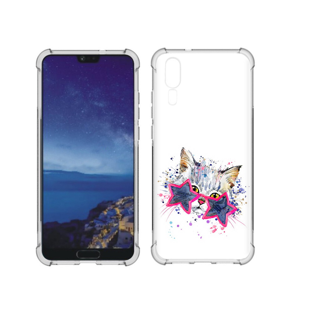 

Чехол MyPads Tocco для Huawei P20 звездные очки (PT108006.52.353), Прозрачный, Tocco