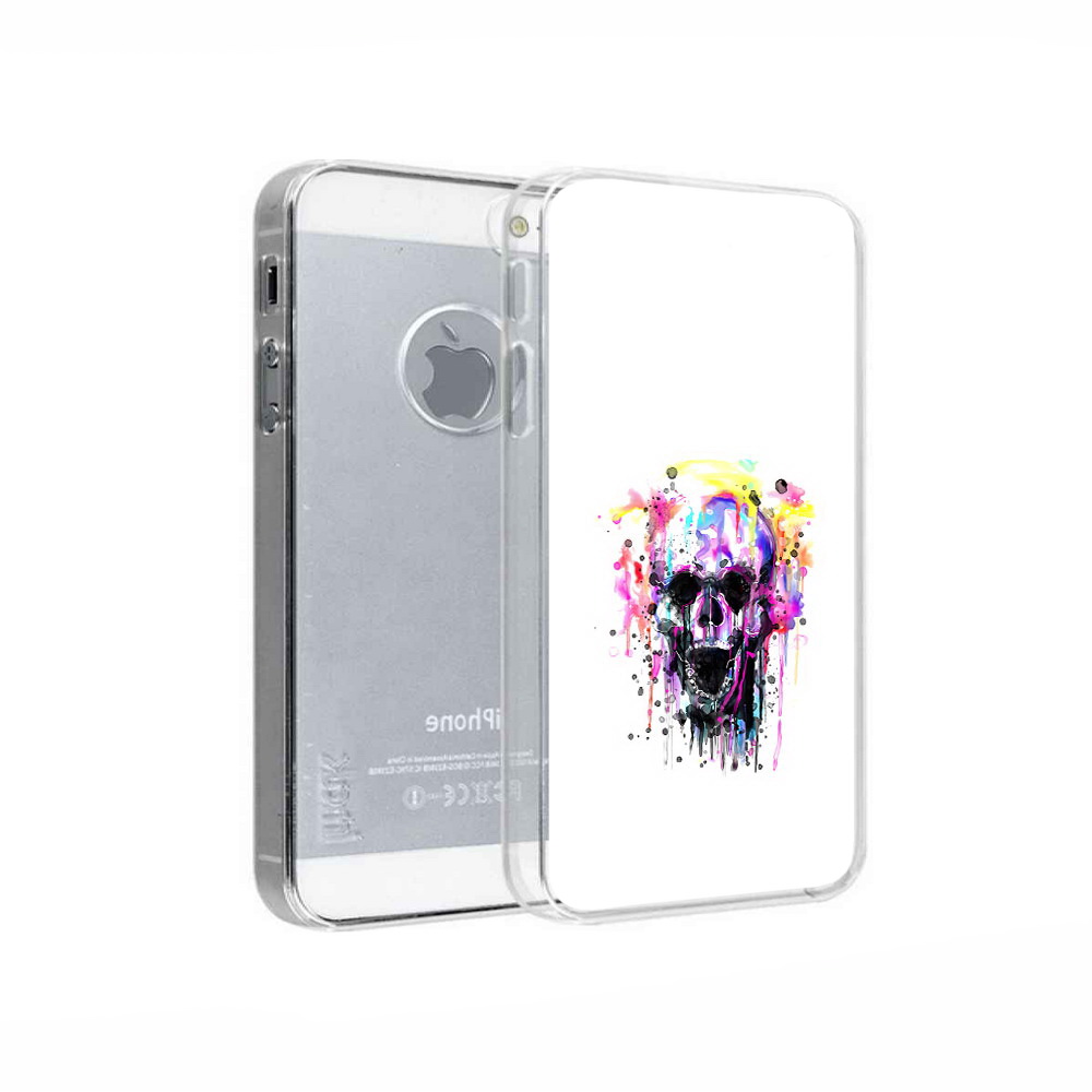 

Чехол MyPads Tocco для Apple iPhone 5 граффити череп, Прозрачный, Tocco