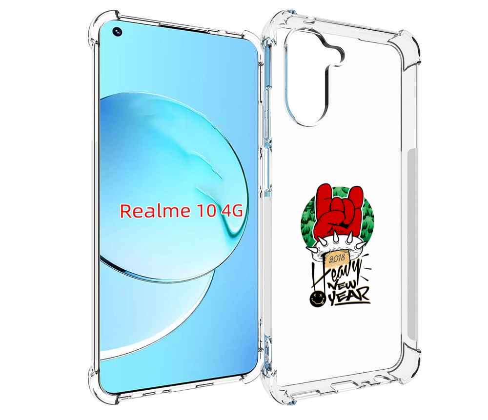 Чехол MyPads Гангстер новый год для Realme 10