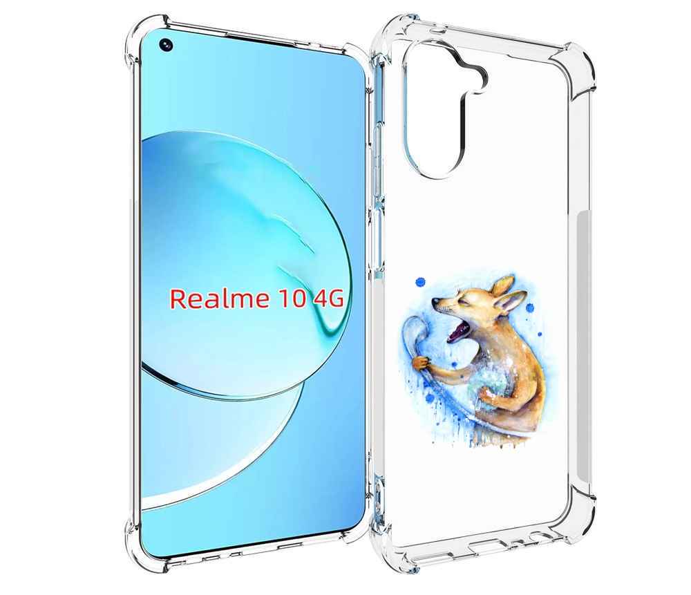 

Чехол MyPads пение в душе для Realme 10, Прозрачный, Tocco